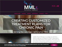 Tablet Screenshot of mmltherapy.com
